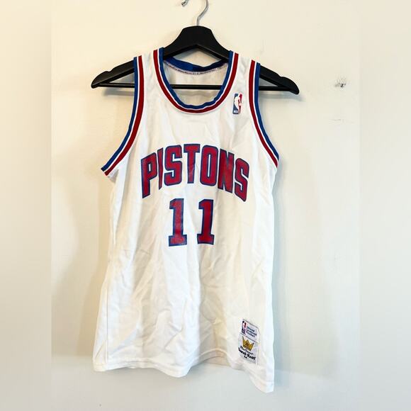 Vintage Detroit pistons Isiah Thomas jersey 80s sand knit NBA jersey athletic M